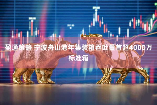 盈通策略 宁波舟山港年集装箱吞吐量首超4000万标准箱